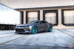 Chevrolet Camaro Matte Black on Vossen Wheels (S21-01) 2019 года